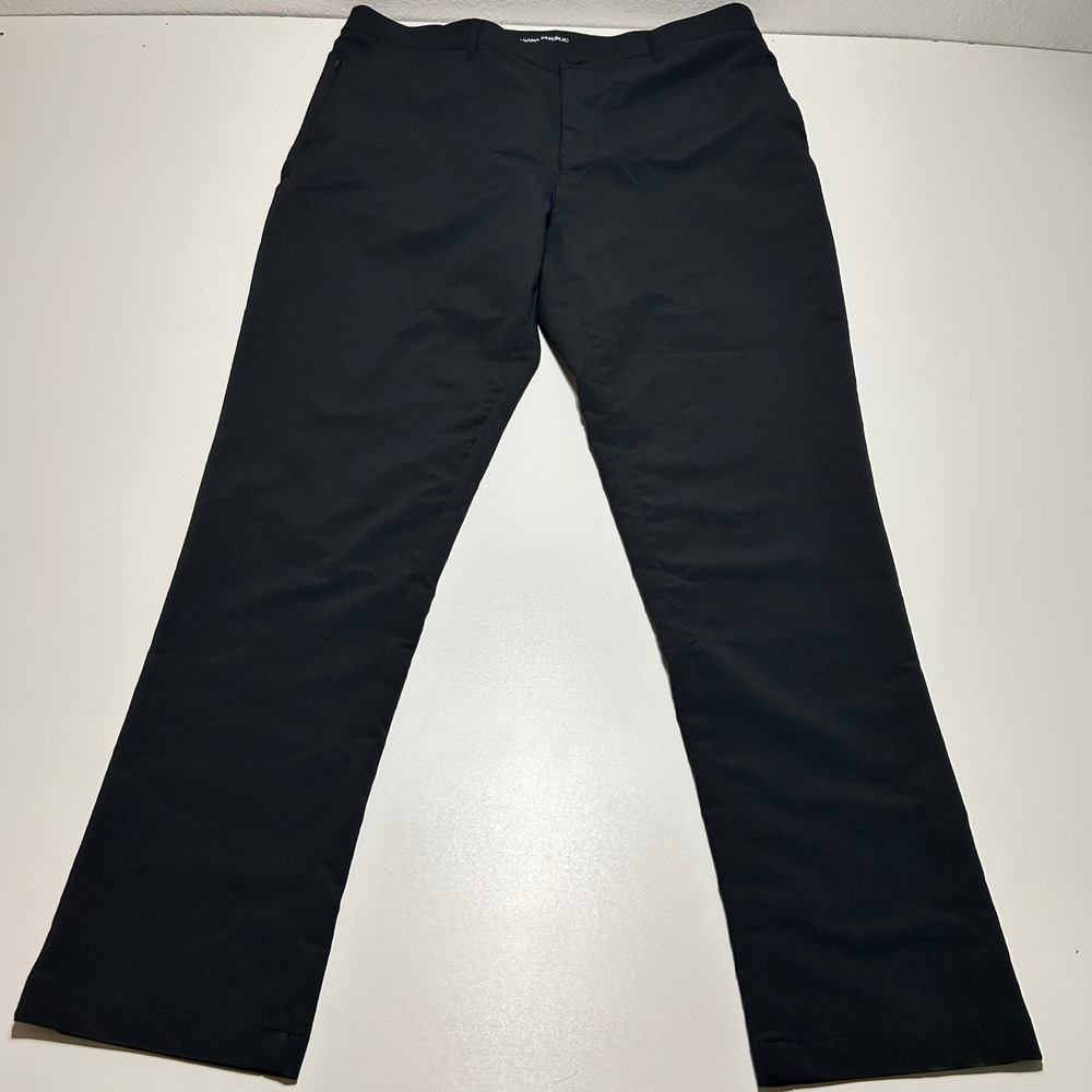 Banana Republic Core Temp Pants Mens 40x34 Black Straight Leg Polyester Chino